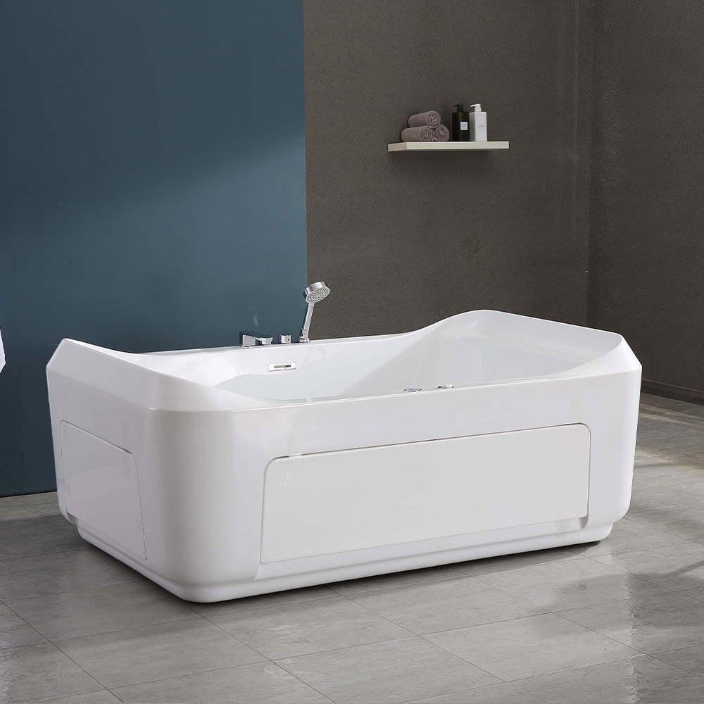 Double-Person Acrylic Whirlpool Massage Bathtub