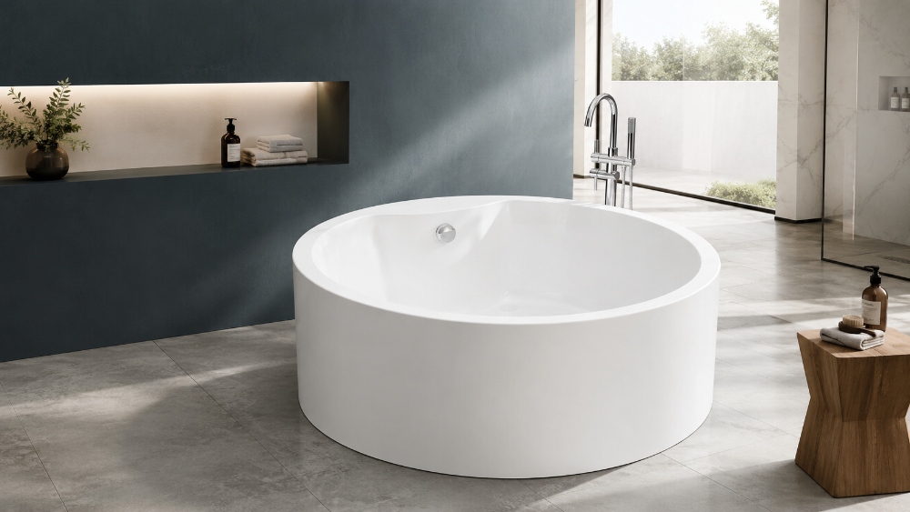 How to Choose a Round Freestanding Tub for a Small Modern Bathroom