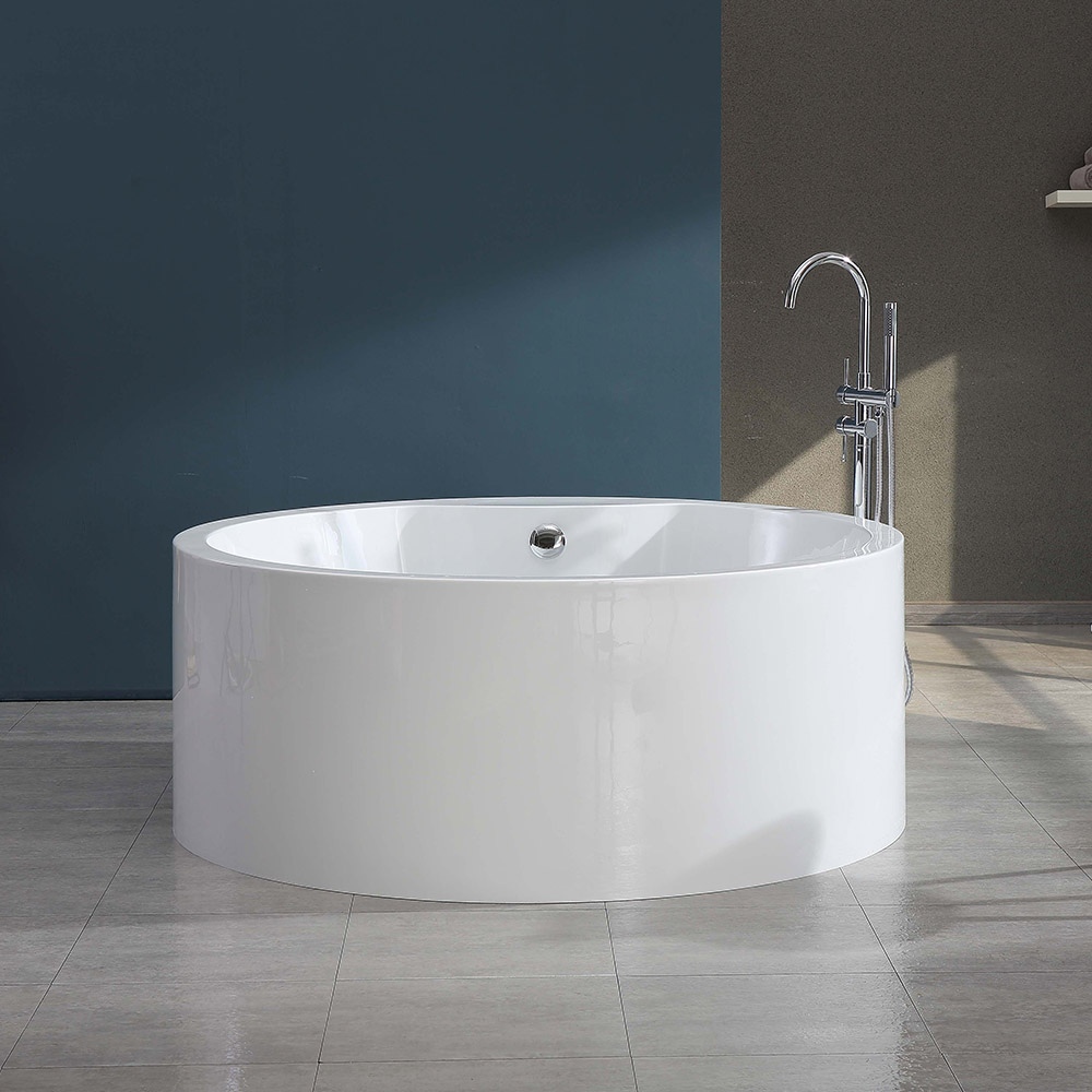 Round Freestanding Acrylic Bathtub