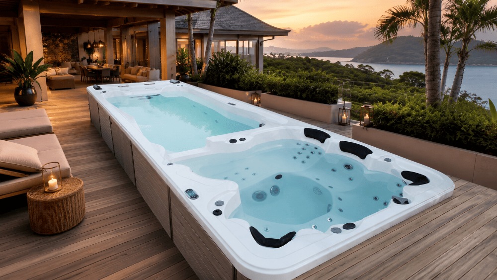 How Resorts and Villas Choose an Outdoor Swim Spa for Guest Relaxation Areas