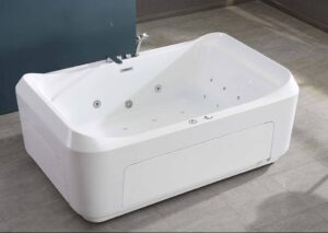 Corner Double-Person Acrylic Whirlpool Massage Bathtub