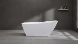 Gurgle Modern Curved Acrylic Freestanding Bathtub