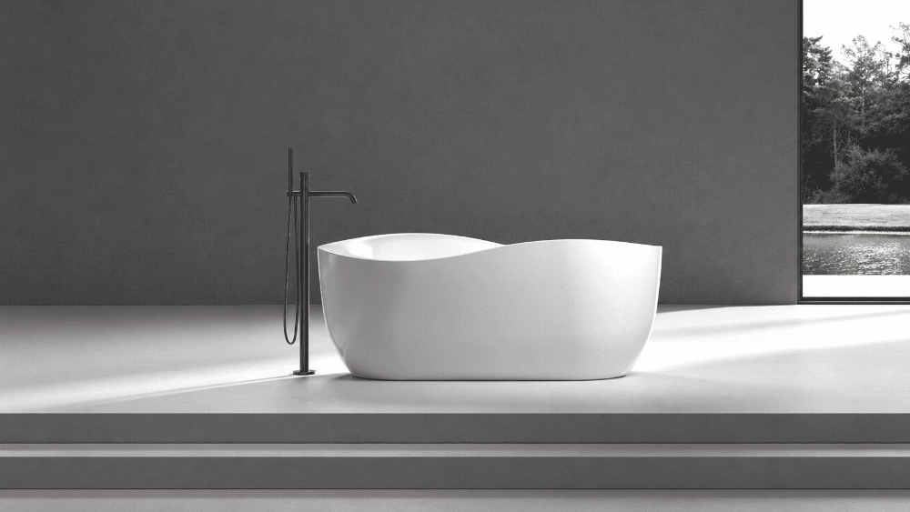 Freestanding bathtub installation