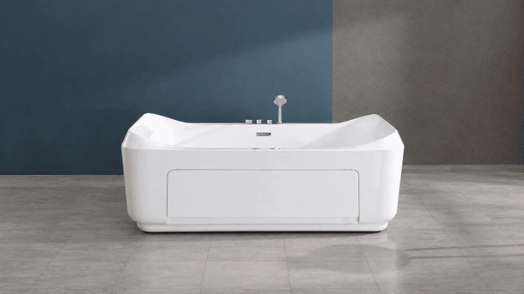Two-person whirlpool bathtub